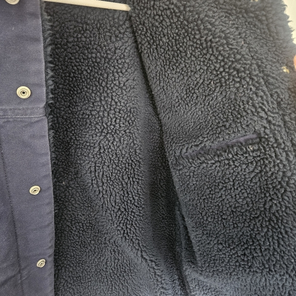 Levis Men's Blue Jacket with Sherpa Size Large - Picture 5 of 5